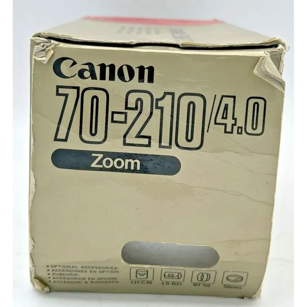 Canon 70-210mm f/4.0‎ Manual Focus FD-Mount Zoom Lens Original Box